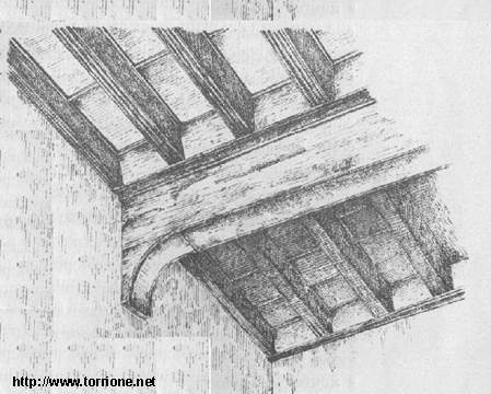 disegno del soffitto a cassettone
